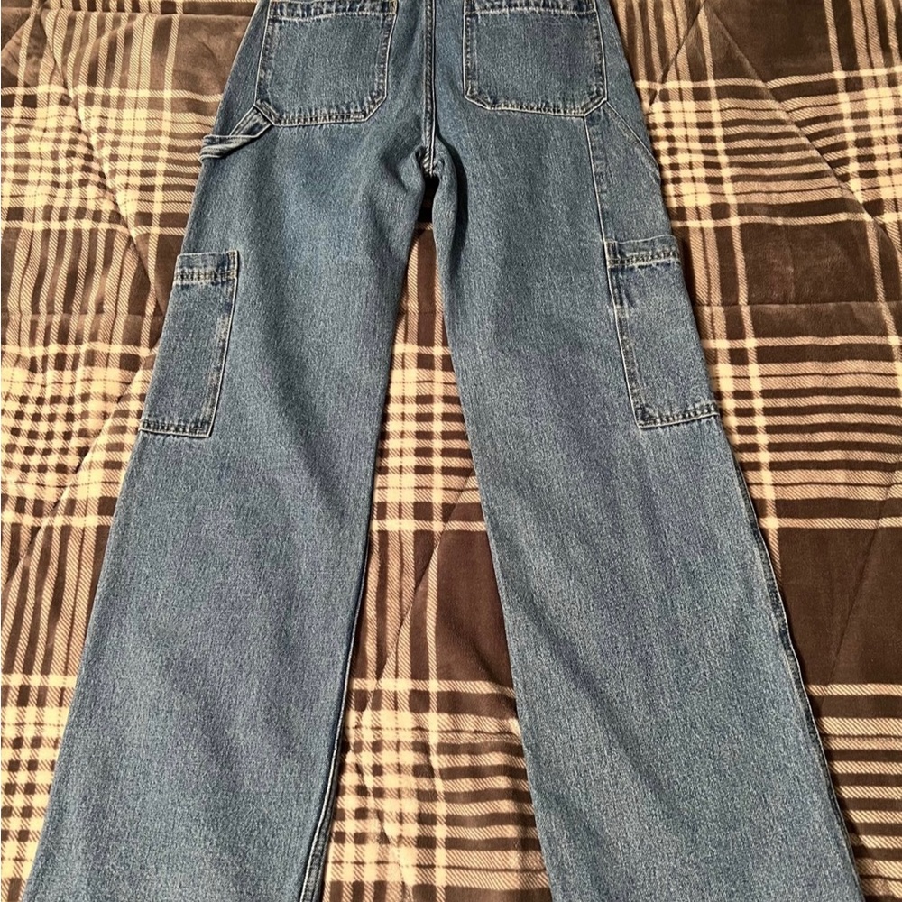 NWT H&M Denim cargo jeans - Picture 4 of 5